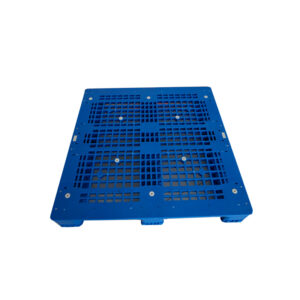 Assembled Three-Runner Grid Deck Plastic Pallets for Logistics and Storage1