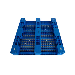 Assembled Three-Runner Grid Deck Plastic Pallets for Logistics and Storage5