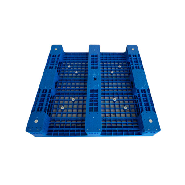 Assembled Three-Runner Grid Deck Plastic Pallets for Logistics and Storage5