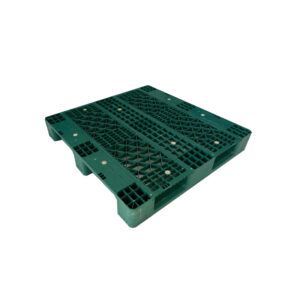 Heavy-Duty Steel reinforced Three-Runner Grid Deck Plastic Pallet 1