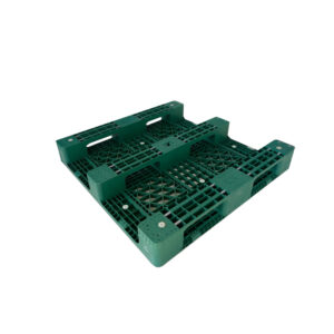 Heavy-Duty Steel reinforced Three-Runner Grid Deck Plastic Pallet 6