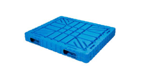 Heavy-duty blow-molded double-sided plastic pallet for warehouse, logistics, and cold storage