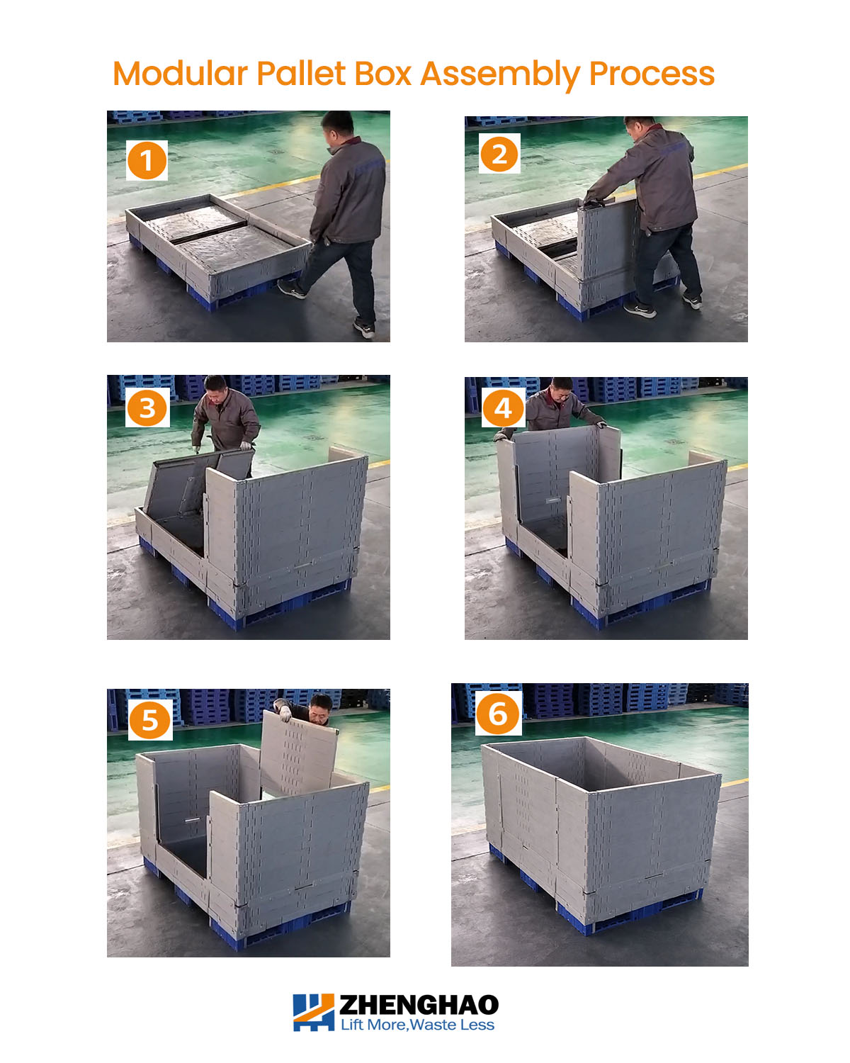 Modular Pallet box system assemble process